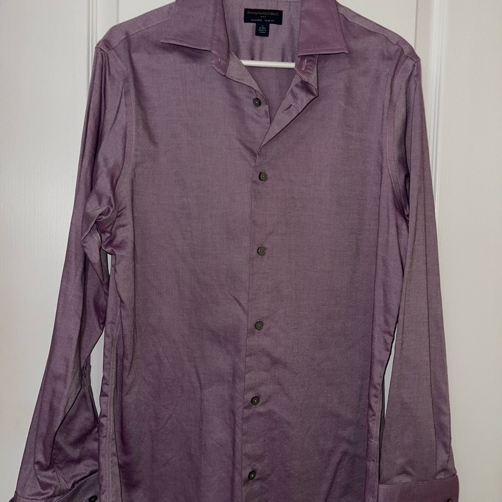 Banana Republic Lavender Slim Fit Shirt